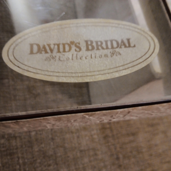 Ty White Wedding Bears with Gold Accents - Picture 3 of 16